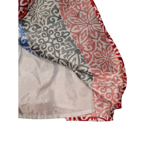 Colorful Sleeveless A-Line Dress With Collar By Zapelle 2X-20W - 100% Polyester - Picture 6 of 11